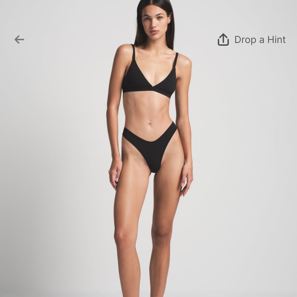 SKIMS Black Triangle Bralette Intimates